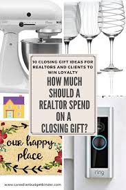 a realtor spend on a closing gift