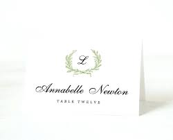 Wedding Place Card Tags Table Name Template Place Card Template