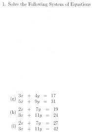 Answered 1 Solve The Following System