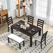 6pc Dining Room Table Set W 4