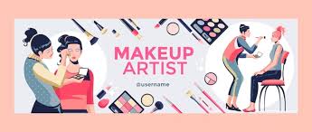 flat design minimal makeup artist