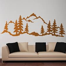 Wall Sticker Mountain Forest