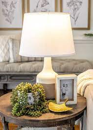 simplified decorating end table decor