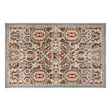 arrington e red taupe medallion high low accent rug 2x4 natural sold by at home