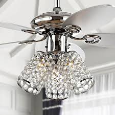 Light Crystal Led Ceiling Fan With