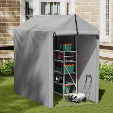 vineego 3x6x5 ft outdoor storage shed