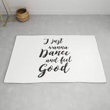 i just wanna dance rug by tina jakobsen