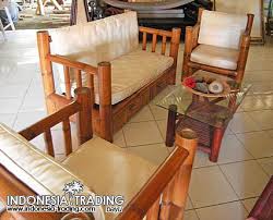 bamboo furniture 1 bench and sofa sets