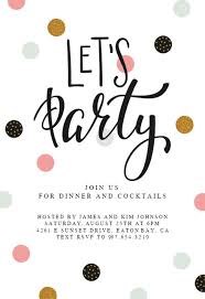 Lets Party Party Invitation Template Free Greetings Island