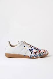 Look for these two versions of the maison martin margiela paint splatter replica sneakers at barneys. Maison Martin Margiela Paint Splatter Sneakers Margiela Sneakers Sneakers Elegant Sneakers