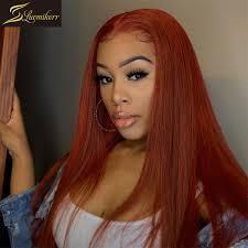 Black hair is the darkest and most common of all human hair colors globally, due to larger populations with this dominant trait. 250 Density Colored Peruvian Orange 13a 6 Deep Straight Lace Front Human Hair Wigs For Black Women Ginger Frontal Wig Pre Plucked Black Brown Buy At The Price Of 87 99 In Dhgate Com