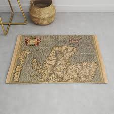 scotland rug by vine maps