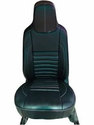 Black Front Leather Santro Car Seat Cover