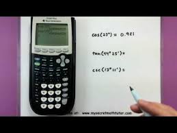 Trig Functions With A Calculator