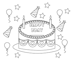 Personalized Happy Birthday Coloring Pages To Print