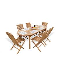 canne s82 x 35 oval teak dining table