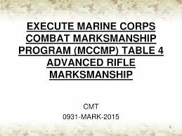 table 4 advanced marksmanship