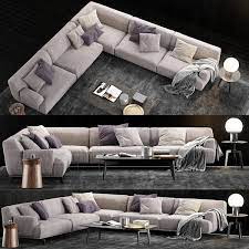 poliform bristol sofa 2 3d model