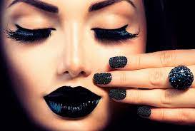 hd wallpaper women s black nail polish