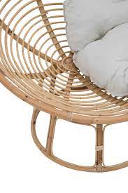 eula rattan lounge chair with cushion