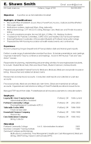 Skill Based Resume Sample Administrative Assistant Resumes