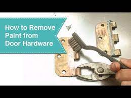 how to remove paint from metal hinges