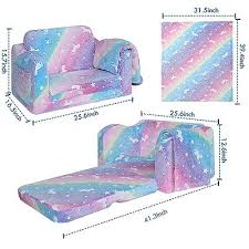 memorecool kids couch fold out flip