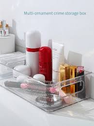 1pc clear makeup storage box modern