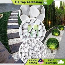 18 Kg White Pebble Stone Garden