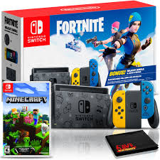 2020 playstation 4 ps4 1tb slim gaming console bundle marvel's avengers: Nintendo Switch Fortnite Wildcat Bundle With Minecraft And 6ave Cloth Walmart Com Walmart Com
