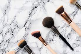 makeup brushes with place for text free
