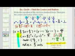 Write General Equation Of A Circle In