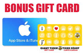 apple gift card giant tiger bonus offer