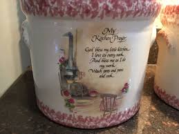 country kitchen ceramic canister set 4