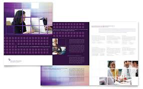 Information Technology Brochure Template Word Publisher