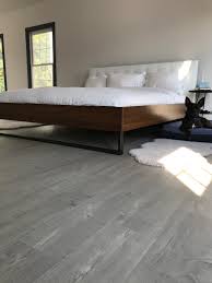 minimalist bedroom with trending gray
