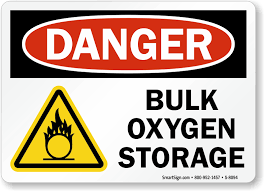 bulk oxygen storage sign sku s 8094