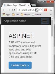 create asp net mvc application