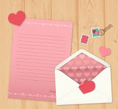 Creative Valentines Day Love Letter Stationery Background