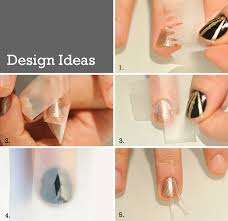 5 nail art designs to try with scotch tape