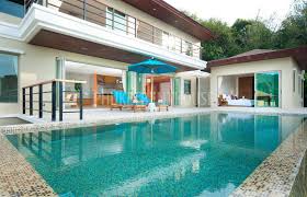 bedroom luxury villa with swimming pool