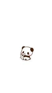 cute panda cartoon wallpaper