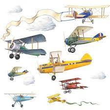 vintage plane wall decals a mighty girl