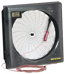 Dickson Temperature Chart Recorders With K Thermocouple Probe Recorders And Dataloggers Recorders And Integrators