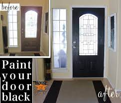 black painted front door and it wasn t