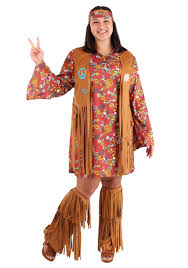 plus size peace love costume hippie