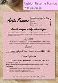 best fashion resume format it depends on