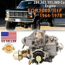 Car Carburetor 2100 A800 For Ford Mustang F100 F250 F350 Jeep 2 Barrel Engines Ebay