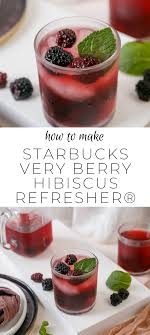very berry hibiscus refreshers