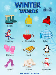 170 winter voary words from a to